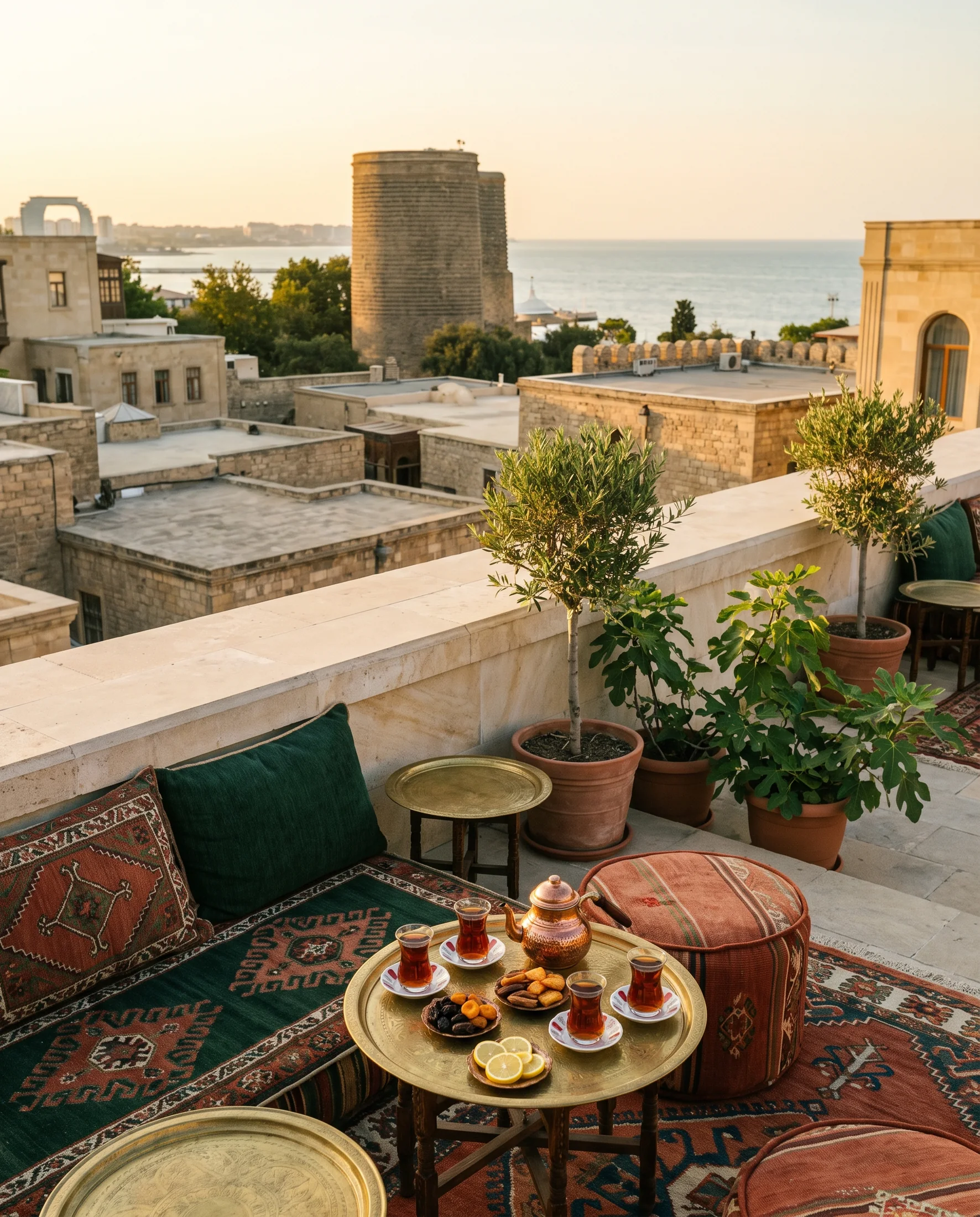 Rooftop tea terrace