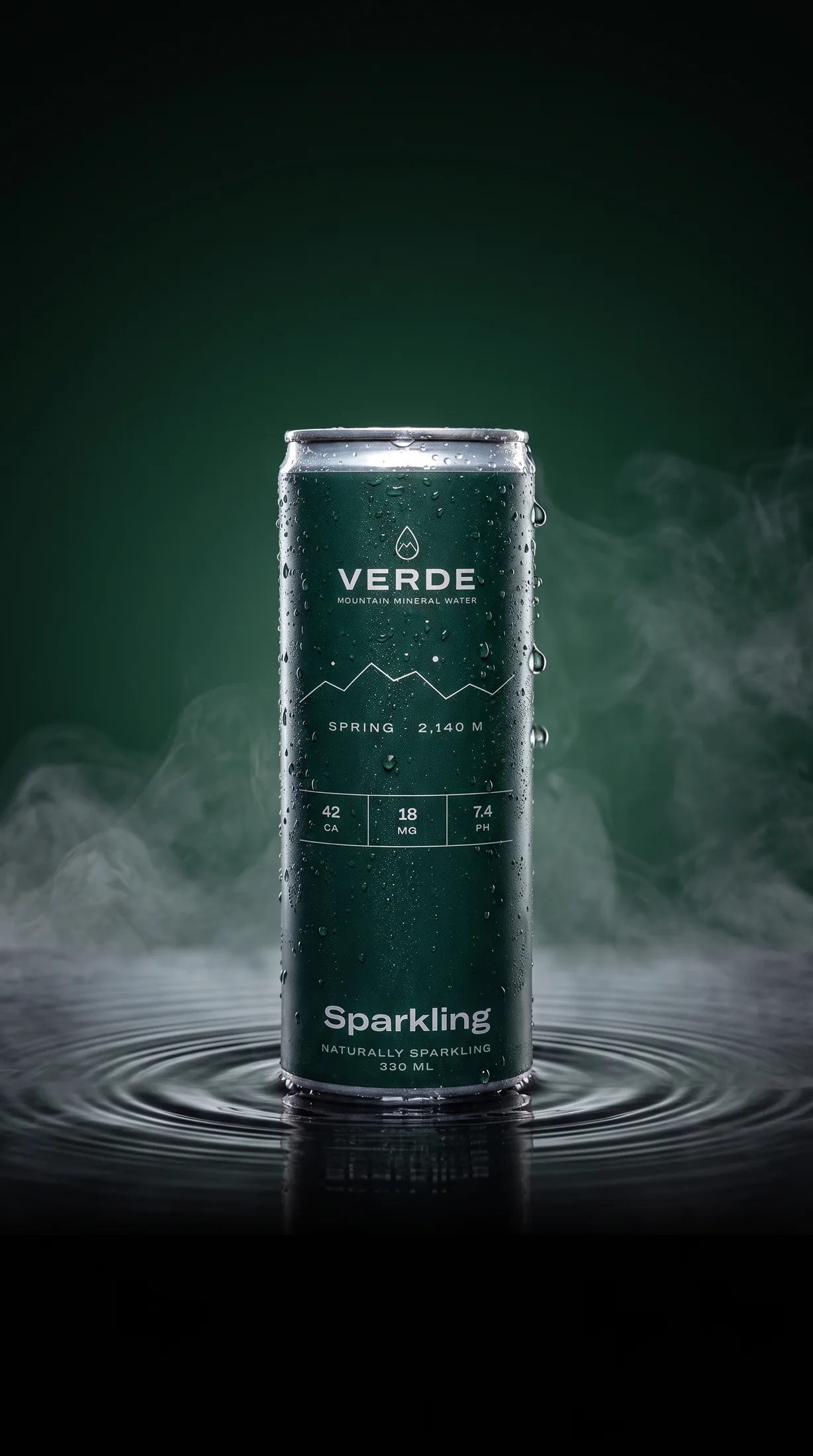 Verde Sparkling can in still water