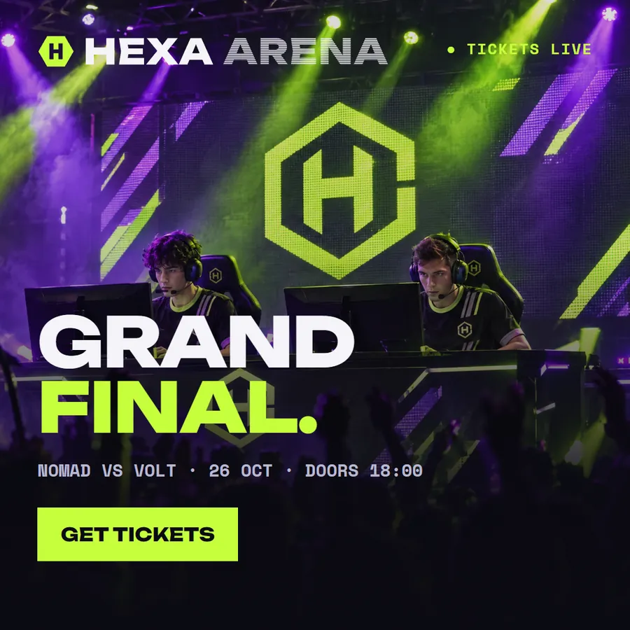 Hexa Arena Grand Final ad, square