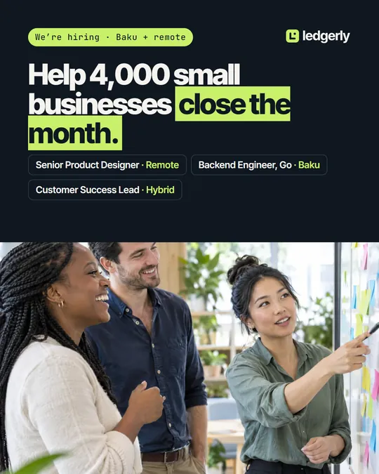 Ledgerly LinkedIn hiring post
