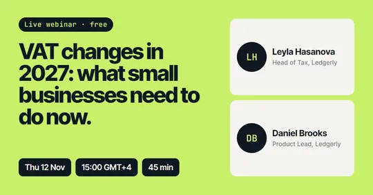 Ledgerly LinkedIn webinar announcement