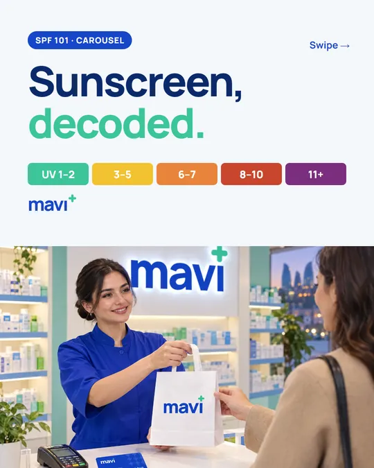 Mavi pharmacy post: sunscreen carousel cover