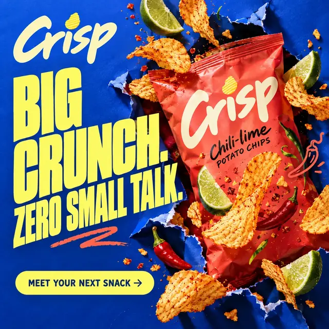 Crisp — BIG CRUNCH. ZERO SMALL TALK.