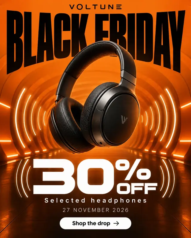 Voltune — Black Friday audio campaign