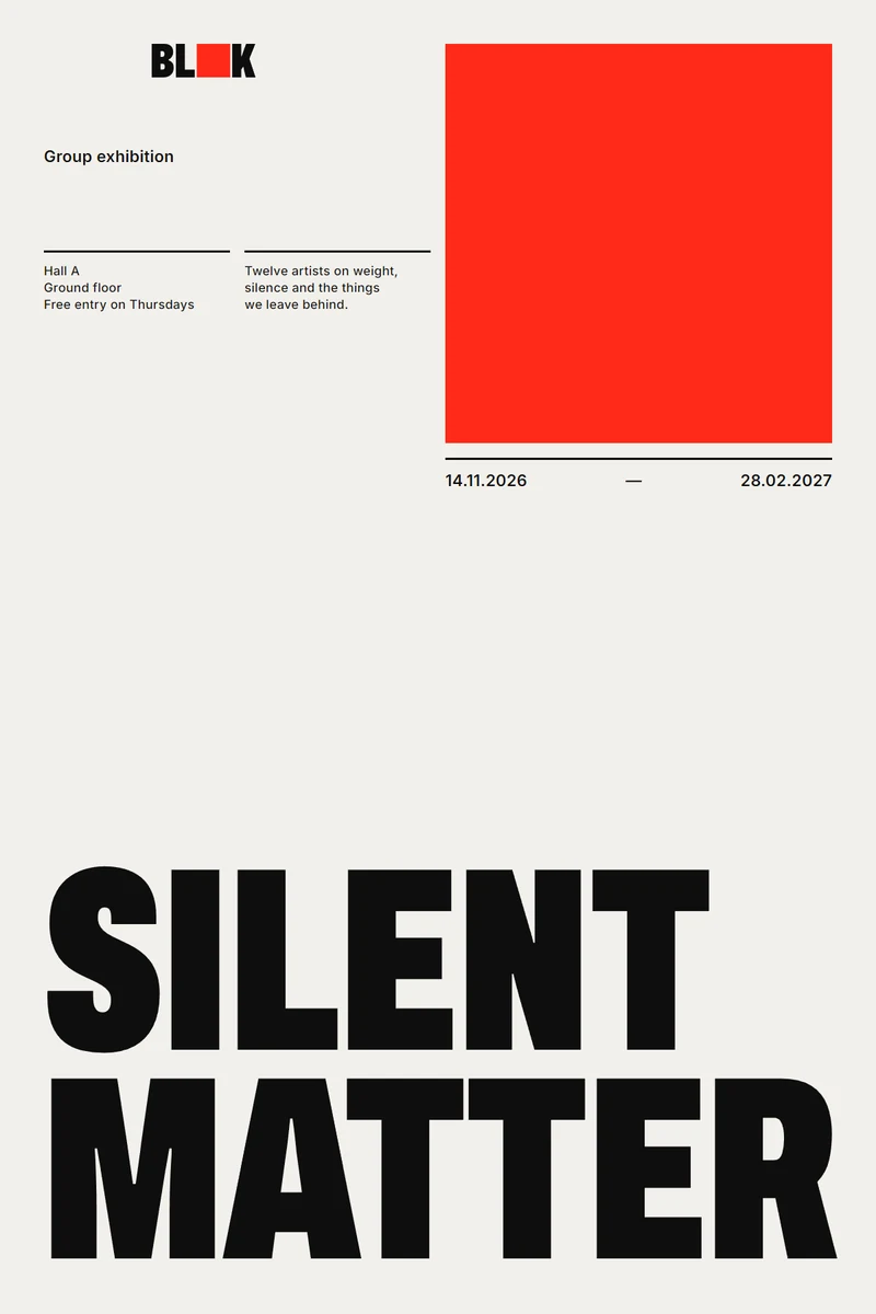 Poster: Silent Matter