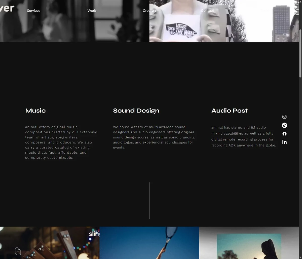 Animal Music services and commercial work